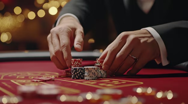 Betting layout on parlay josbet roulette table showing inside and outside bet zones